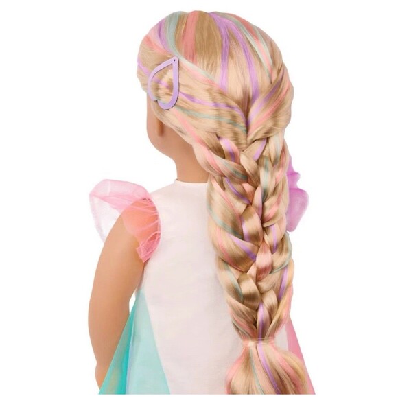Our Generation Tessie with Hair Clips & Styling Book 18'' Hair Grow NEW - Picture 8 of 11